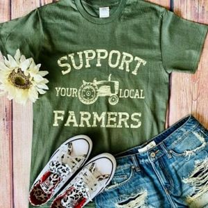 NEW Support Your Local Farmer Tee Small